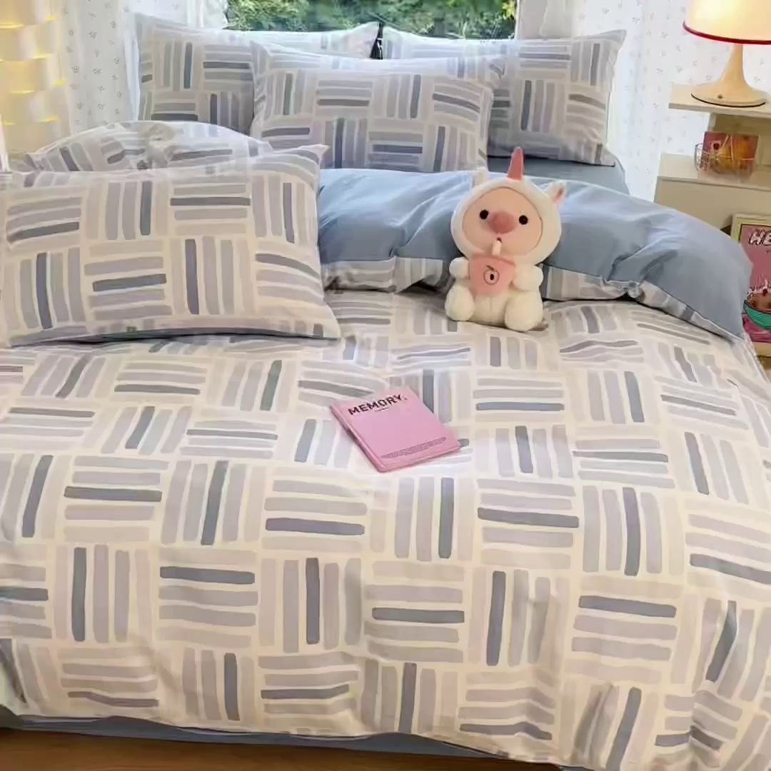 91家纺网 家纺一手货源 找家纺 晨希家居 2026新款全棉13070印花四件套（提供买家秀） 全棉-巴克斯