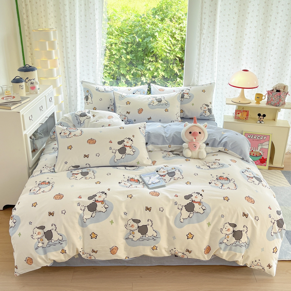晨希家居 2026新款全棉13070印花四件套（提供买家秀） 全棉-宠物学院