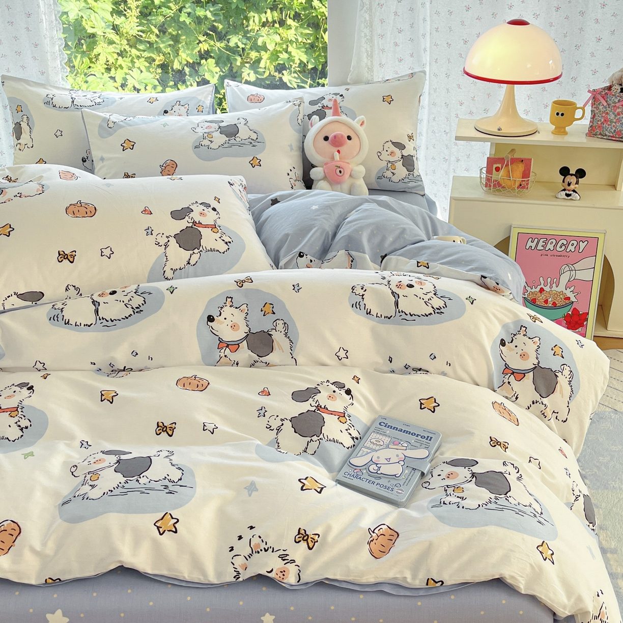 91家纺网 家纺一手货源 找家纺 晨希家居 2026新款全棉13070印花四件套（提供买家秀） 全棉-宠物学院