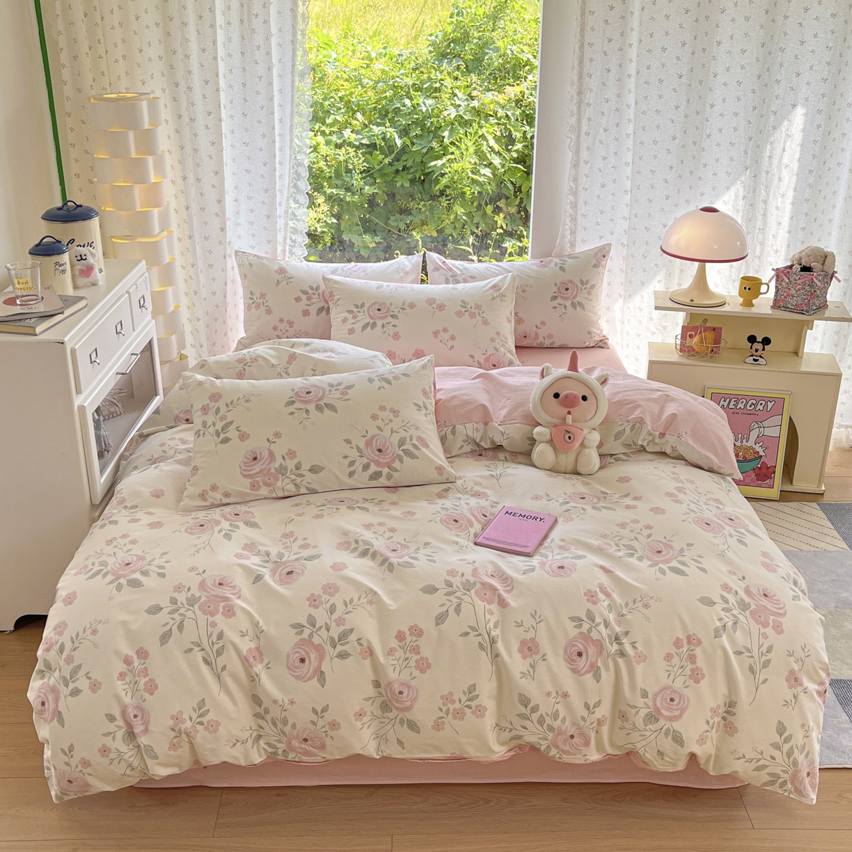 晨希家居 2026新款全棉13070印花四件套（提供买家秀） 全棉-花韵天姿