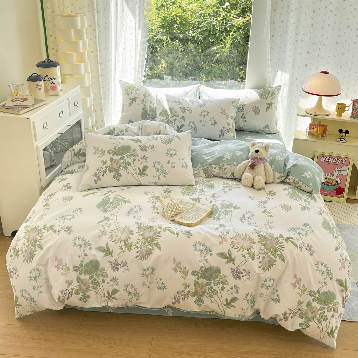 91家纺网 家纺一手货源 找家纺 晨希家居 2026新款全棉13070印花四件套（提供买家秀） 全棉-戚风