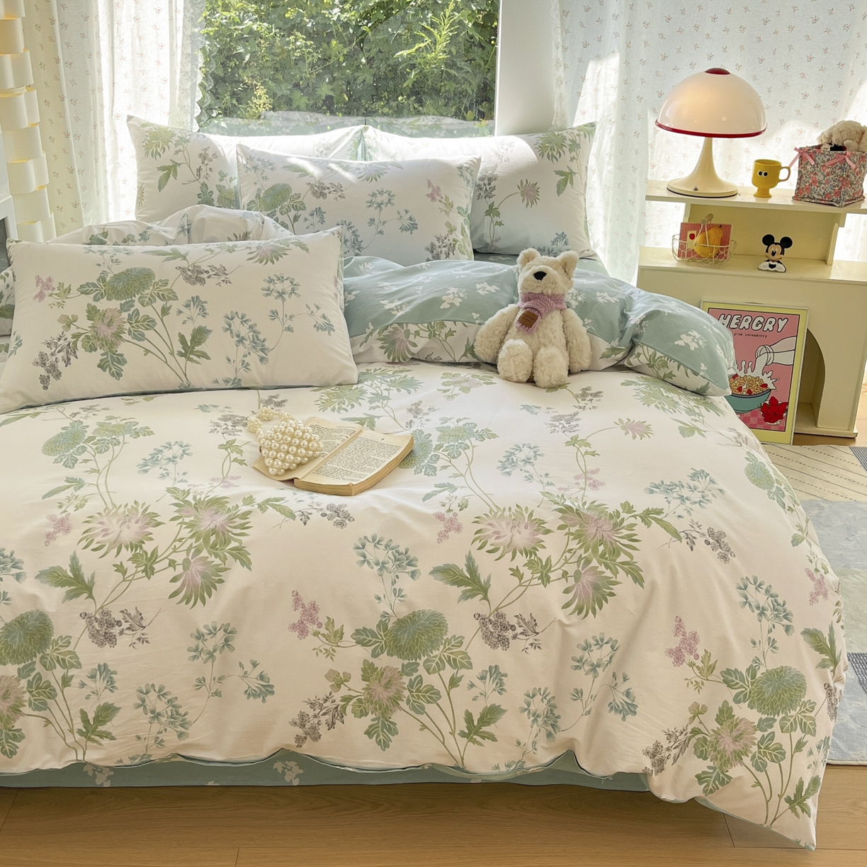 91家纺网 家纺一手货源 找家纺 晨希家居 2026新款全棉13070印花四件套（提供买家秀） 全棉-戚风