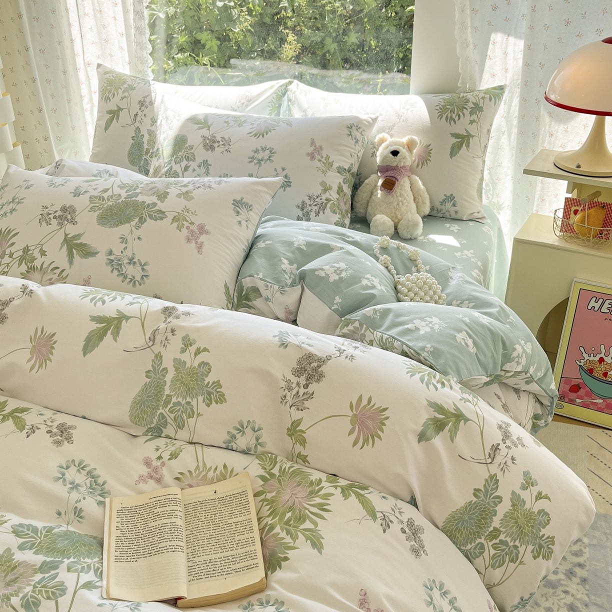 91家纺网 家纺一手货源 找家纺 晨希家居 2026新款全棉13070印花四件套（提供买家秀） 全棉-戚风