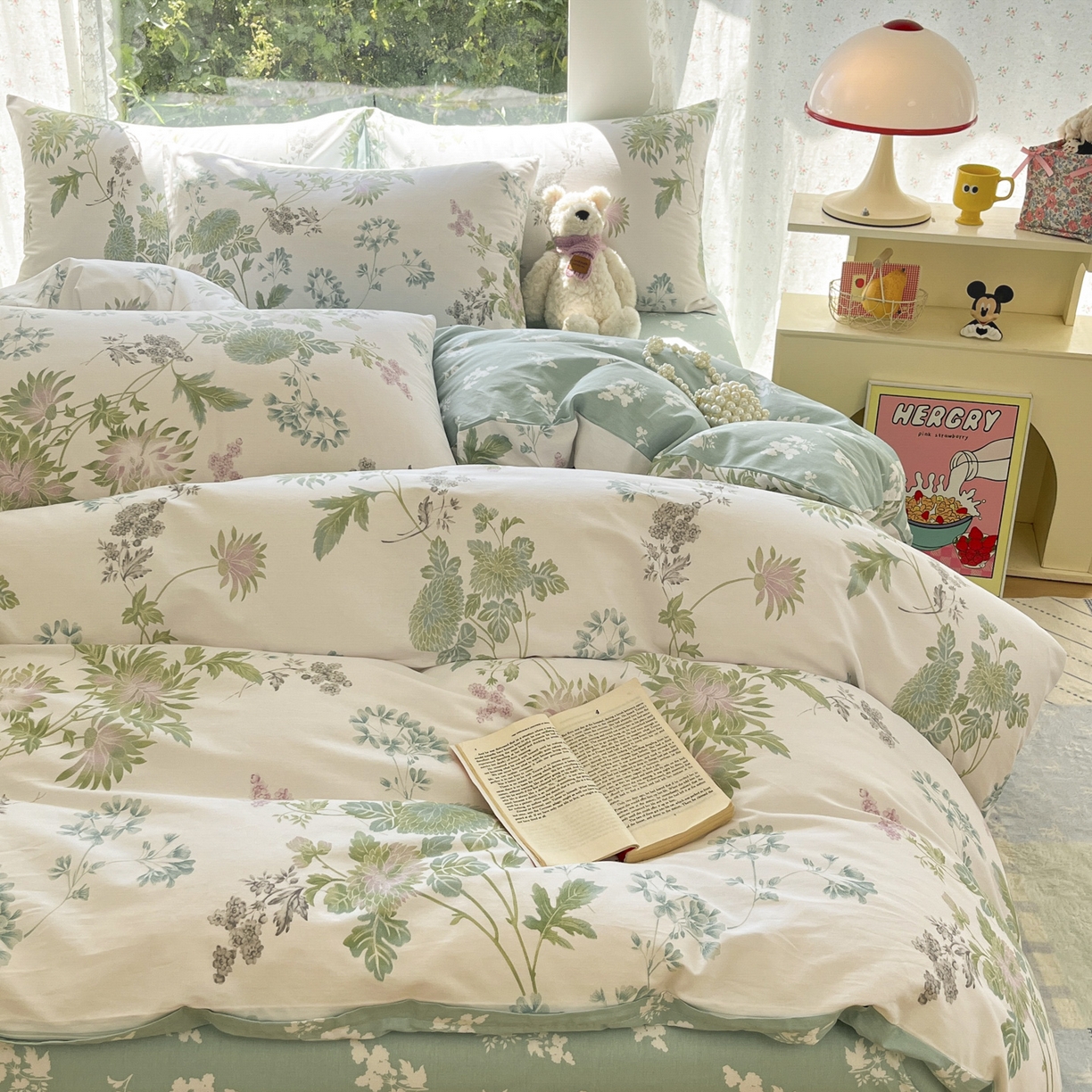 91家纺网 家纺一手货源 找家纺 晨希家居 2026新款全棉13070印花四件套（提供买家秀） 全棉-戚风