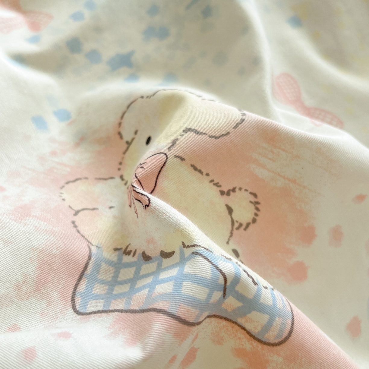 91家纺网 家纺一手货源 找家纺 晨希家居 2026新款全棉13070印花四件套（提供买家秀） 全棉-星愿萌犬