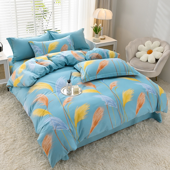 91家纺网 家纺一手货源 找家纺 董成龙 2026新款直播爆款加厚全棉活性磨毛四件套纯棉三件套 绒朵