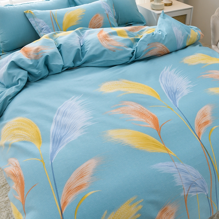 91家纺网 家纺一手货源 找家纺 董成龙 2026新款直播爆款加厚全棉活性磨毛四件套纯棉三件套 绒朵