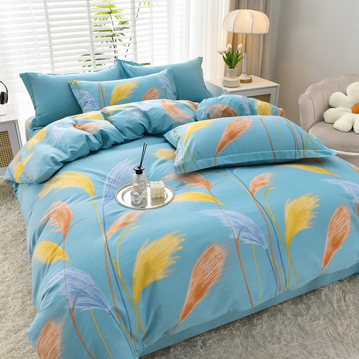 91家纺网 家纺一手货源 找家纺 董成龙 2026新款直播爆款加厚全棉活性磨毛四件套纯棉三件套 绒朵