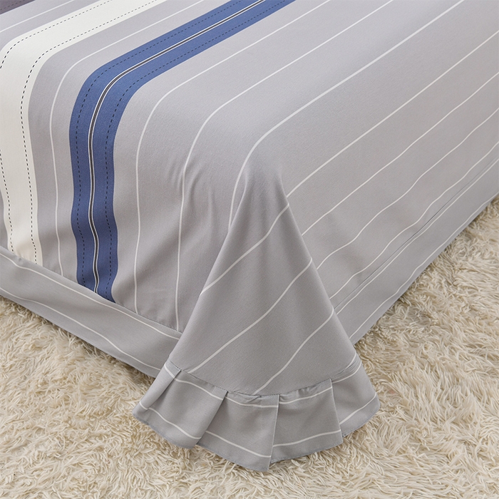 91家纺网 家纺一手货源 找家纺 董成龙 2026新款直播爆款加厚全棉活性磨毛四件套纯棉三件套 绅士灰