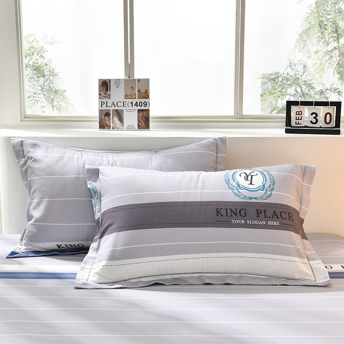 91家纺网 家纺一手货源 找家纺 董成龙 2026新款直播爆款加厚全棉活性磨毛四件套纯棉三件套 绅士灰