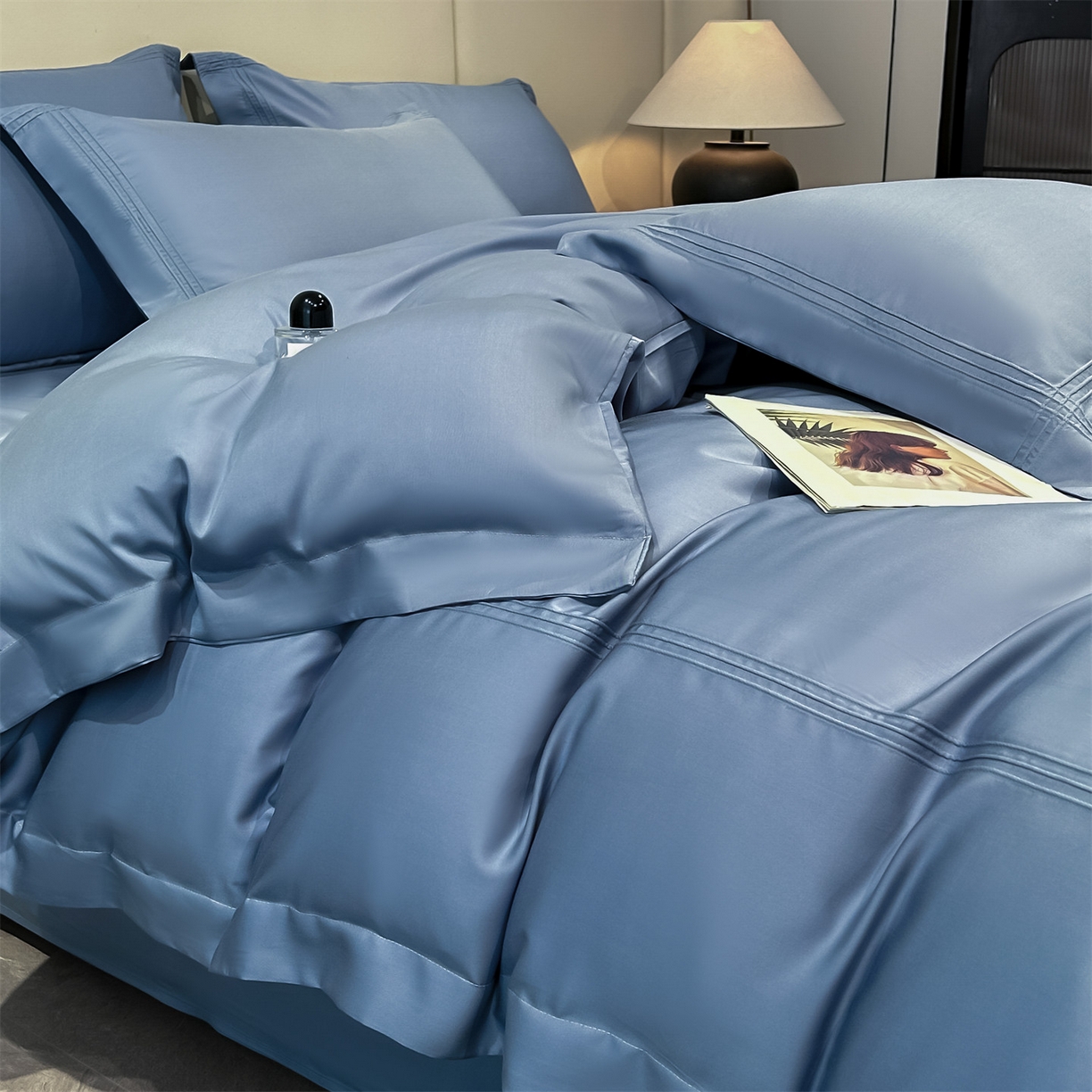 91家纺网 家纺一手货源 找家纺 （总）笙意家纺 2026新款水洗真丝埋线款四件套-恩瑞系列