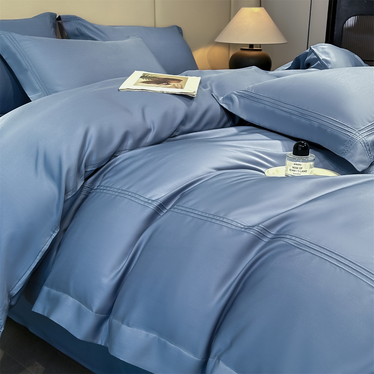 91家纺网 家纺一手货源 找家纺 （总）笙意家纺 2026新款水洗真丝埋线款四件套-恩瑞系列