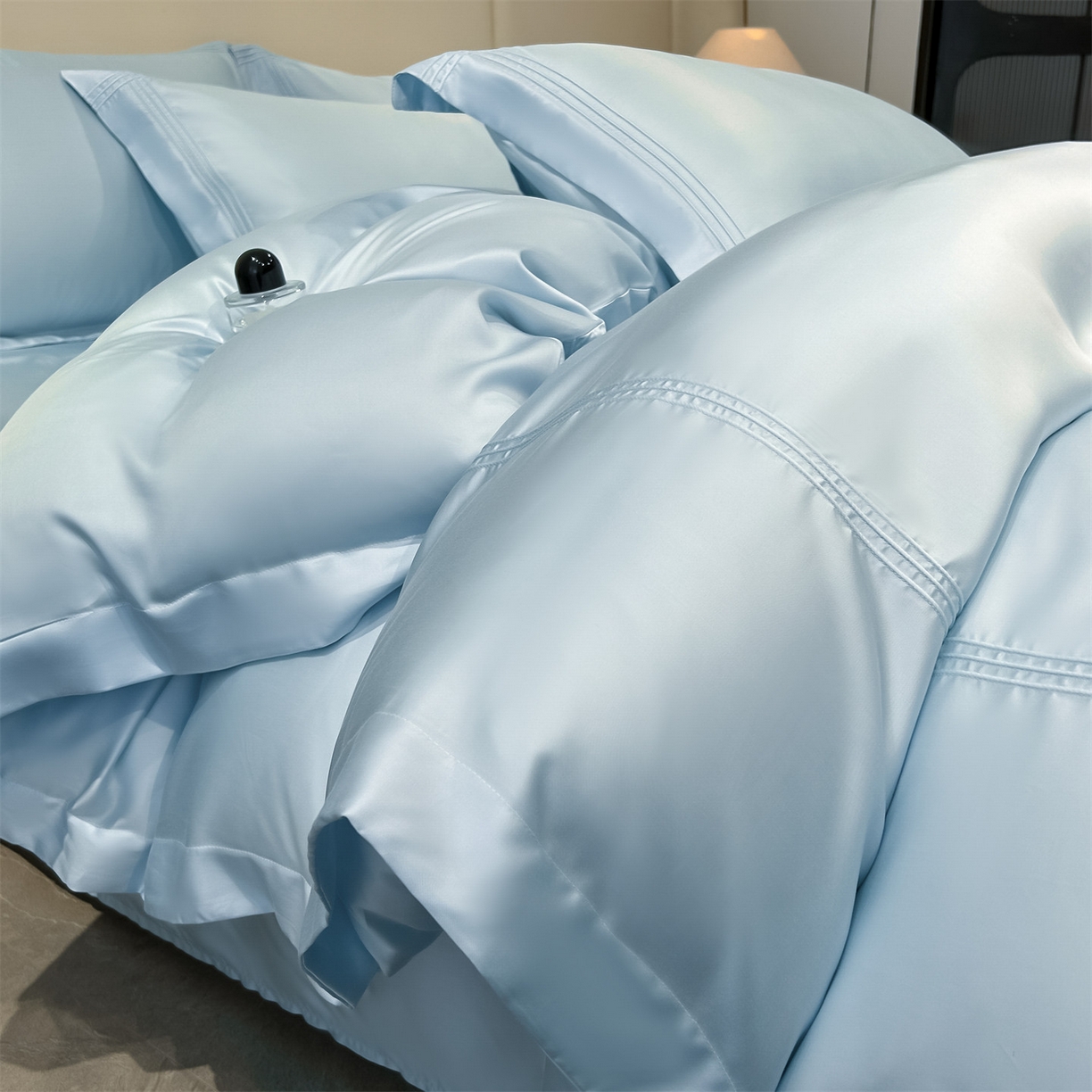 91家纺网 家纺一手货源 找家纺 （总）笙意家纺 2026新款水洗真丝埋线款四件套-恩瑞系列