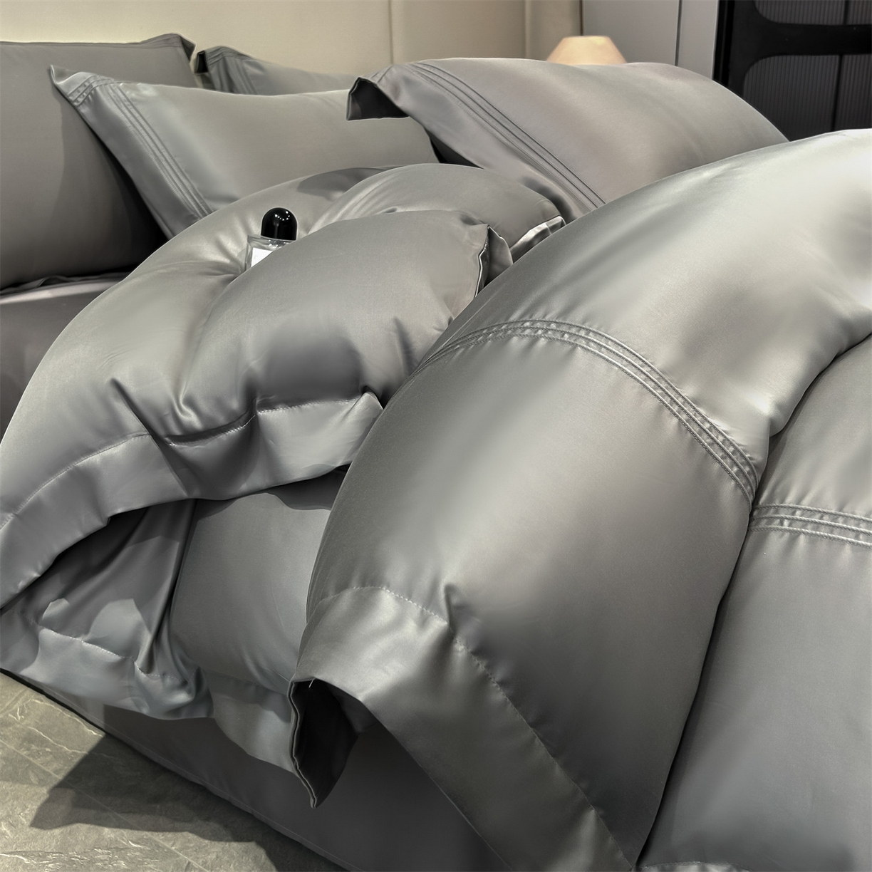 91家纺网 家纺一手货源 找家纺 （总）笙意家纺 2026新款水洗真丝埋线款四件套-恩瑞系列