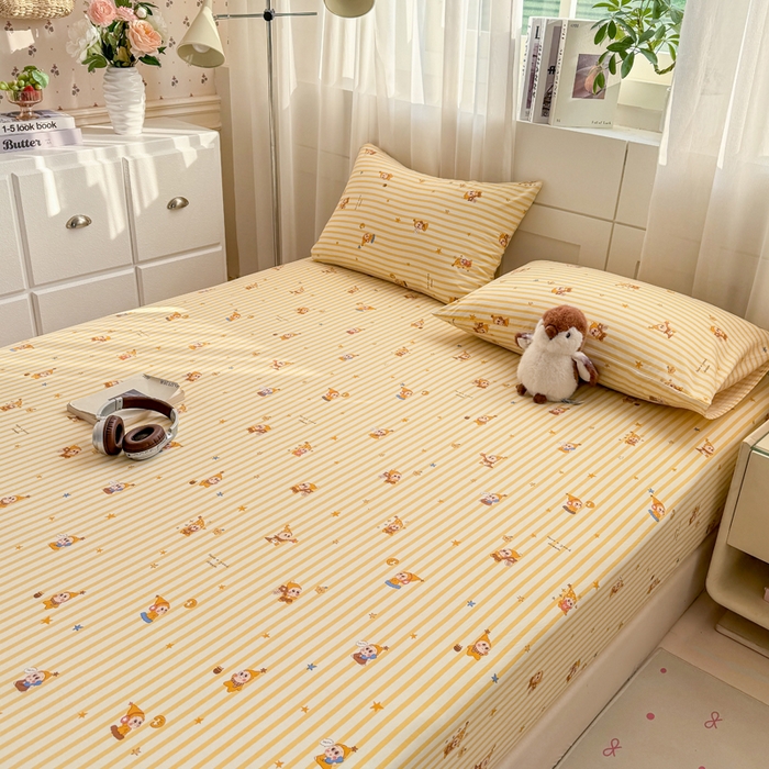 91家纺网 家纺一手货源 找家纺 （总）一比一家纺 2026春夏新款A类仿棉单床笠床罩床笠单件