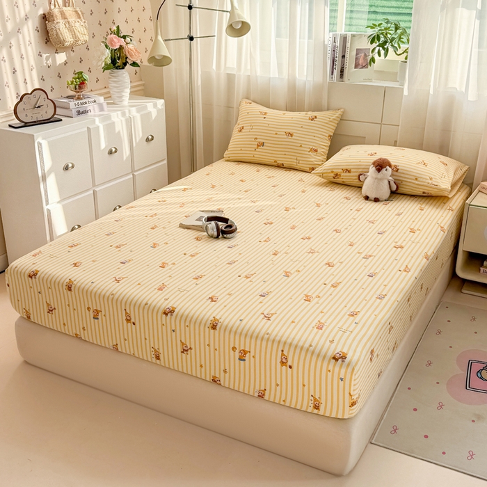 91家纺网 家纺一手货源 找家纺 （总）一比一家纺 2026春夏新款A类仿棉单床笠床罩床笠单件