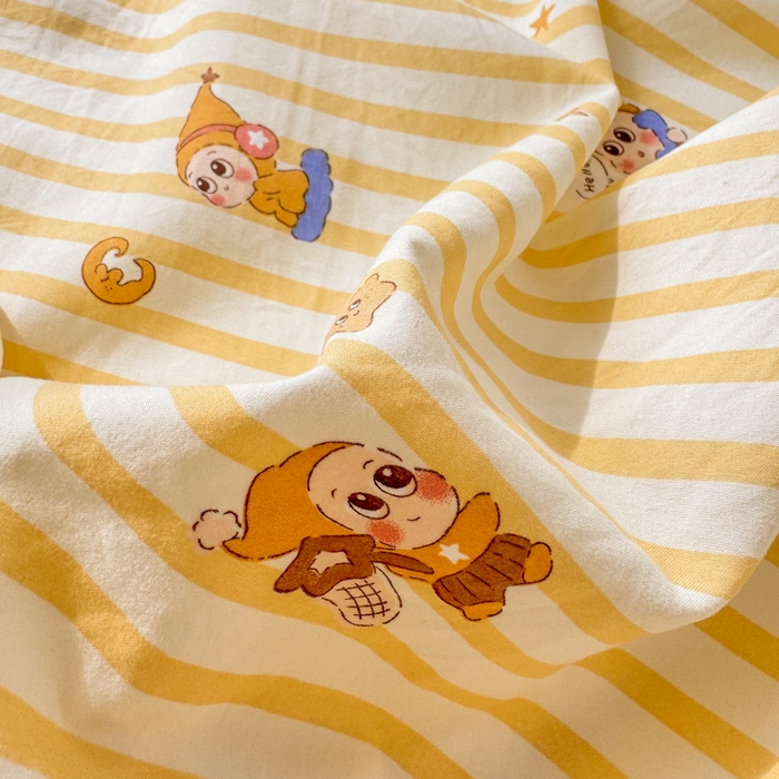 91家纺网 家纺一手货源 找家纺 一比一家纺 2026春夏新款A类仿棉单床笠床罩床笠单件 星星仔