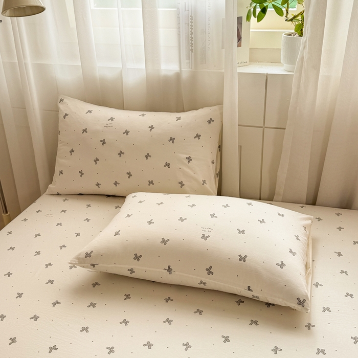 91家纺网 家纺一手货源 找家纺 一比一家纺 2026春夏新款A类仿棉单床笠床罩床笠单件 梦幻灰