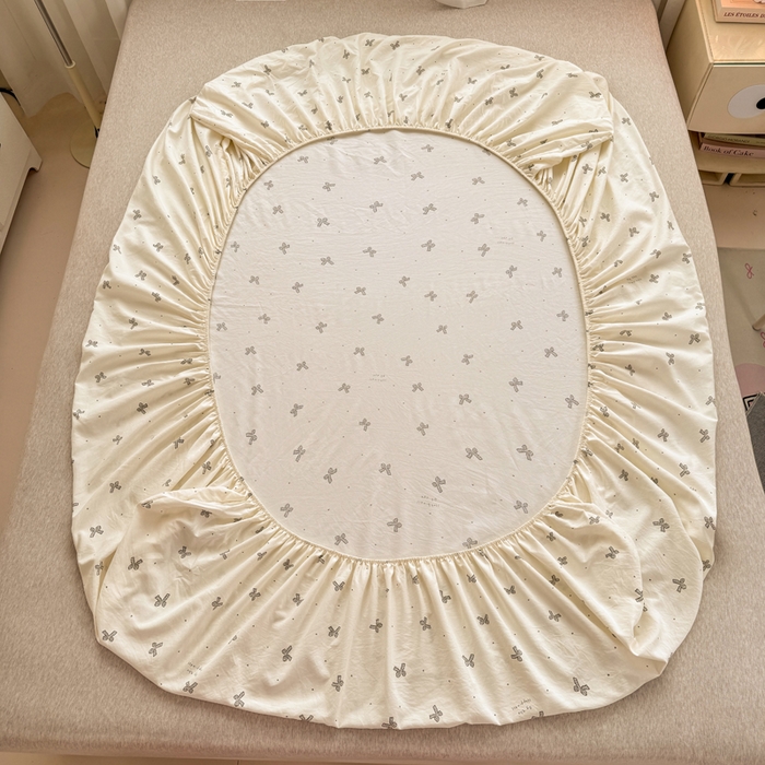 91家纺网 家纺一手货源 找家纺 一比一家纺 2026春夏新款A类仿棉单床笠床罩床笠单件 梦幻灰