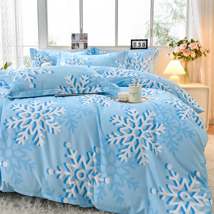 91家纺网 家纺一手货源 找家纺 董成龙 2026新款直播爆款加厚全棉活性磨毛四件套纯棉三件套 夏恋