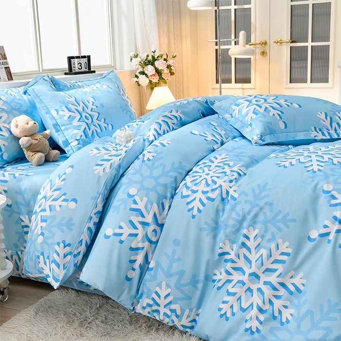 91家纺网 家纺一手货源 找家纺 董成龙 2026新款直播爆款加厚全棉活性磨毛四件套纯棉三件套 夏恋