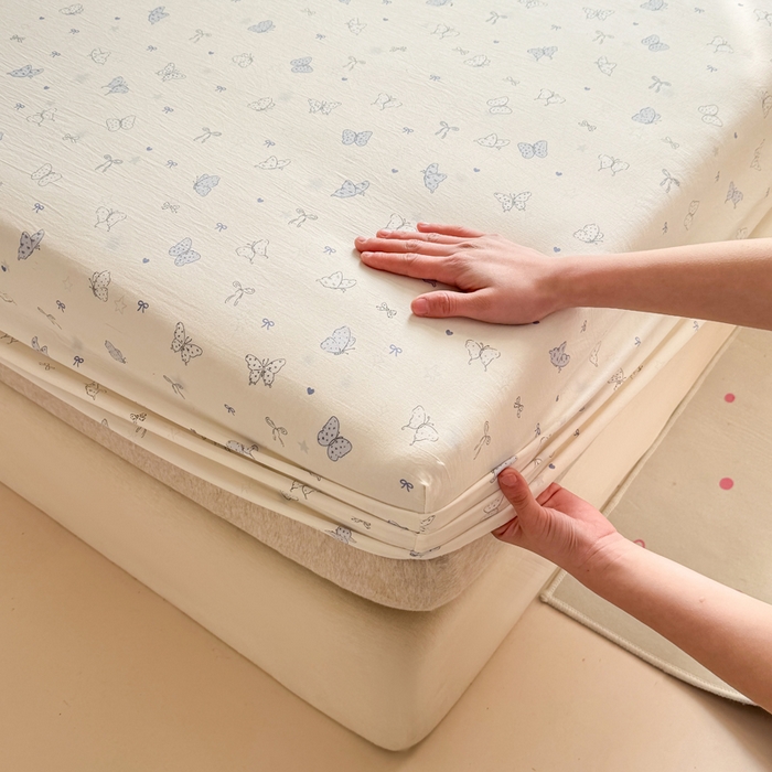 91家纺网 家纺一手货源 找家纺 一比一家纺 2026春夏新款A类仿棉单床笠床罩床笠单件 逐梦