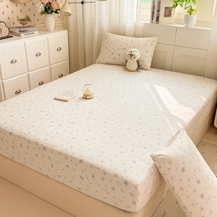 91家纺网 家纺一手货源 找家纺 一比一家纺 2026春夏新款A类仿棉单床笠床罩床笠单件 逐梦