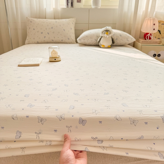 91家纺网 家纺一手货源 找家纺 一比一家纺 2026春夏新款A类仿棉单床笠床罩床笠单件 逐梦