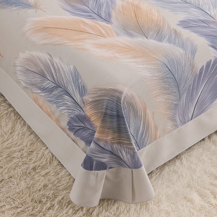 91家纺网 家纺一手货源 找家纺 董成龙 2026新款直播爆款加厚全棉活性磨毛四件套纯棉三件套 香染-灰