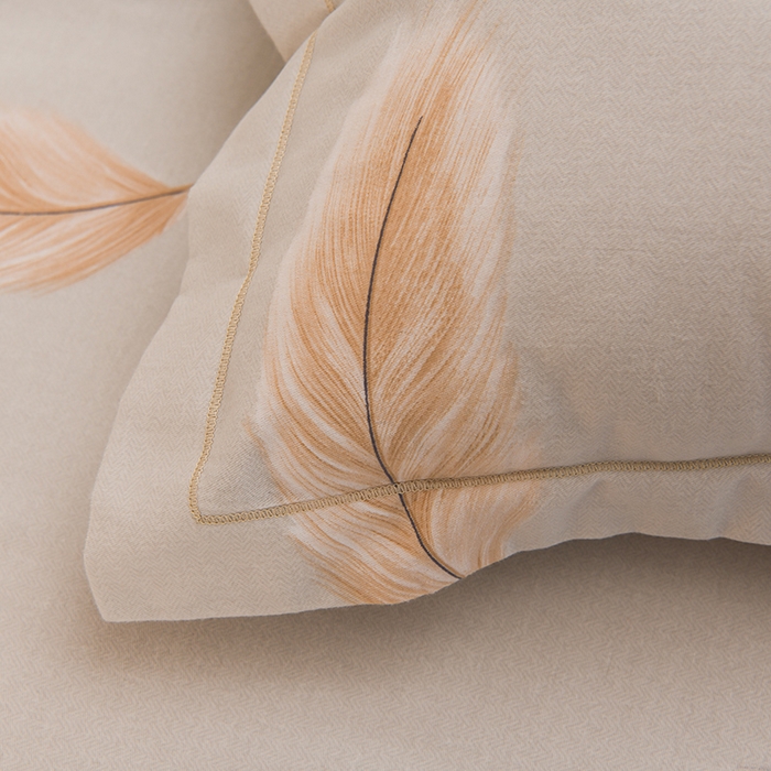 91家纺网 家纺一手货源 找家纺 董成龙 2026新款直播爆款加厚全棉活性磨毛四件套纯棉三件套 香染-灰