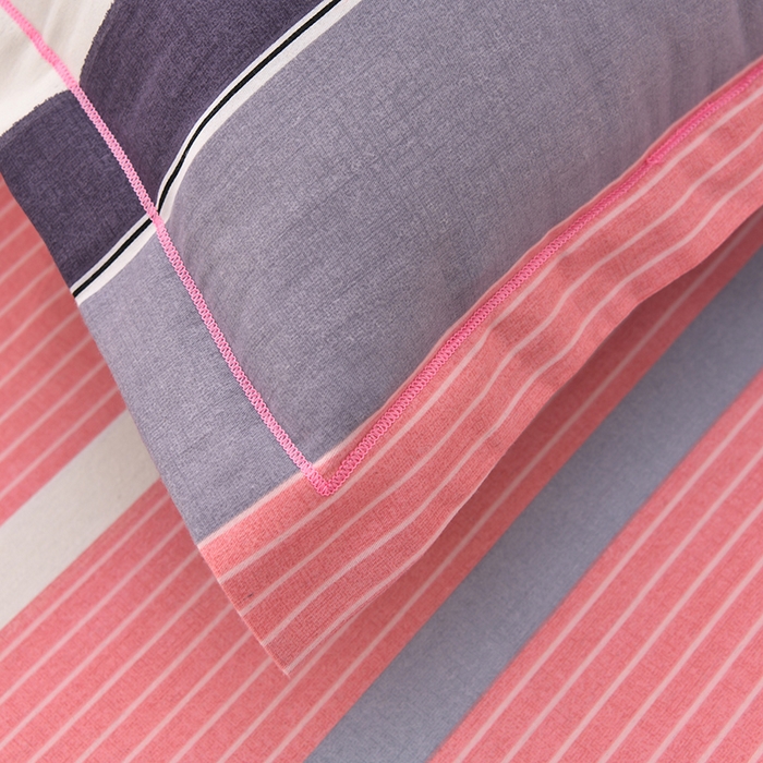 91家纺网 家纺一手货源 找家纺 董成龙 2026新款直播爆款加厚全棉活性磨毛四件套纯棉三件套 小资生活-粉