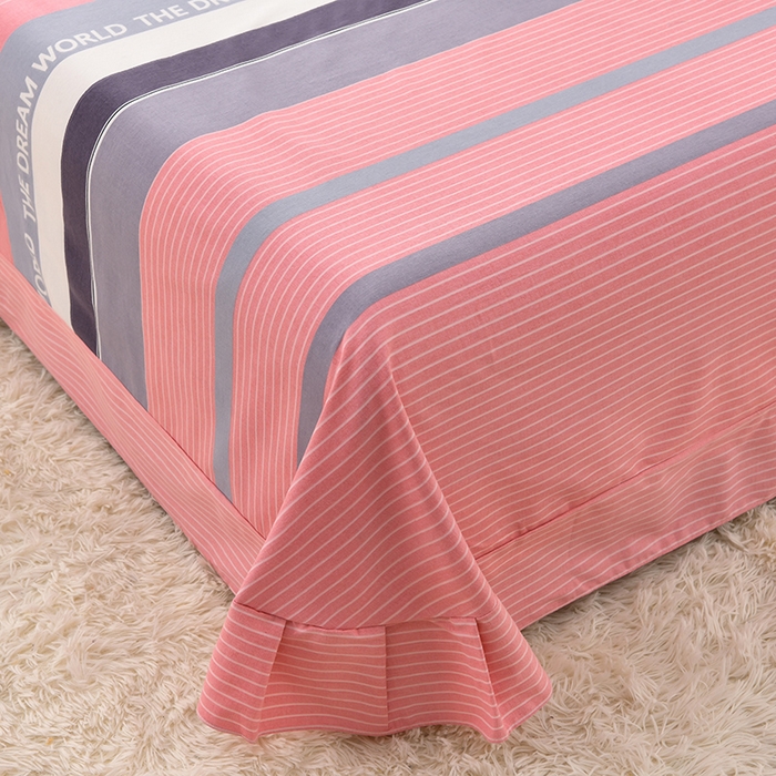 91家纺网 家纺一手货源 找家纺 董成龙 2026新款直播爆款加厚全棉活性磨毛四件套纯棉三件套 小资生活-粉