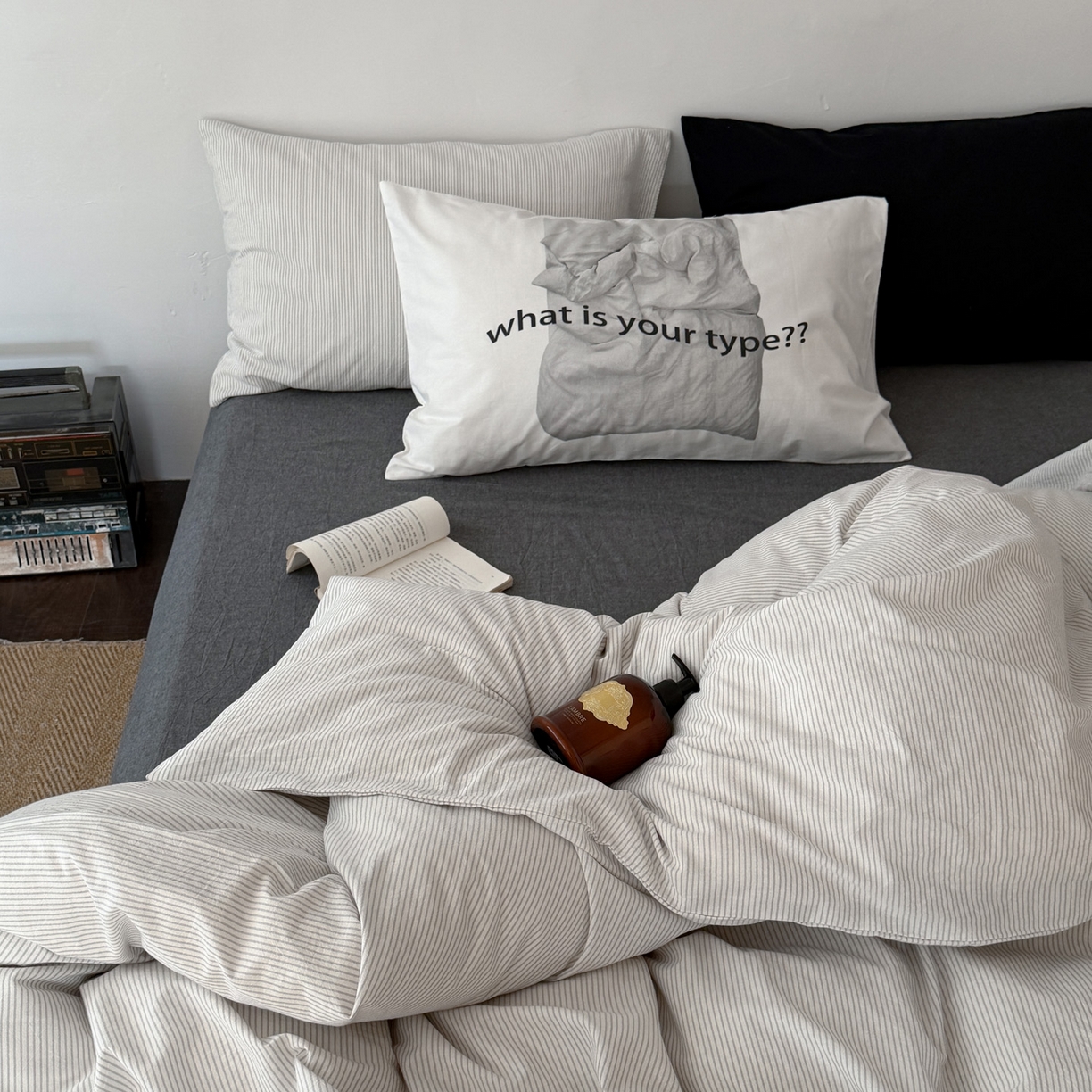 91家纺网 家纺一手货源 找家纺 （总）艾沁家纺 2026新款全棉色织水洗棉日式简约四件套-京都