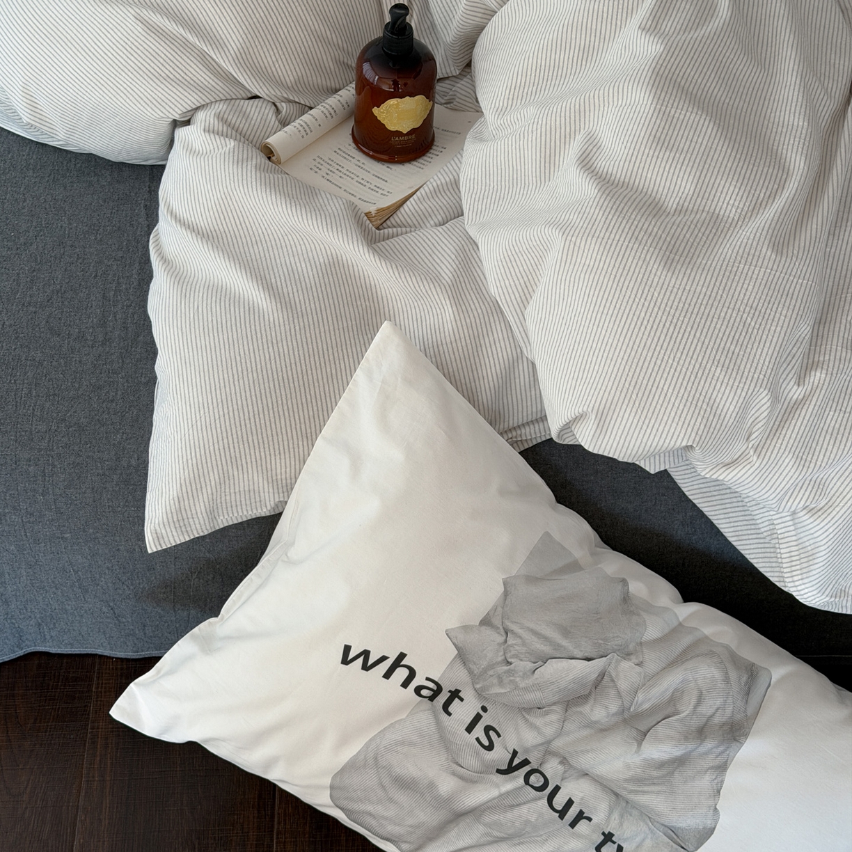 91家纺网 家纺一手货源 找家纺 （总）艾沁家纺 2026新款全棉色织水洗棉日式简约四件套-京都