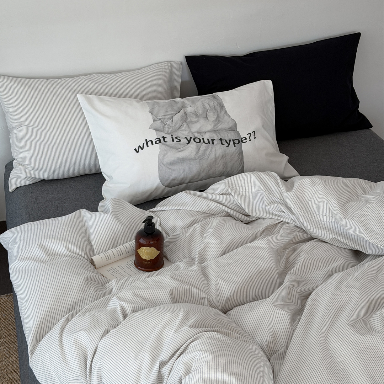 91家纺网 家纺一手货源 找家纺 （总）艾沁家纺 2026新款全棉色织水洗棉日式简约四件套-京都