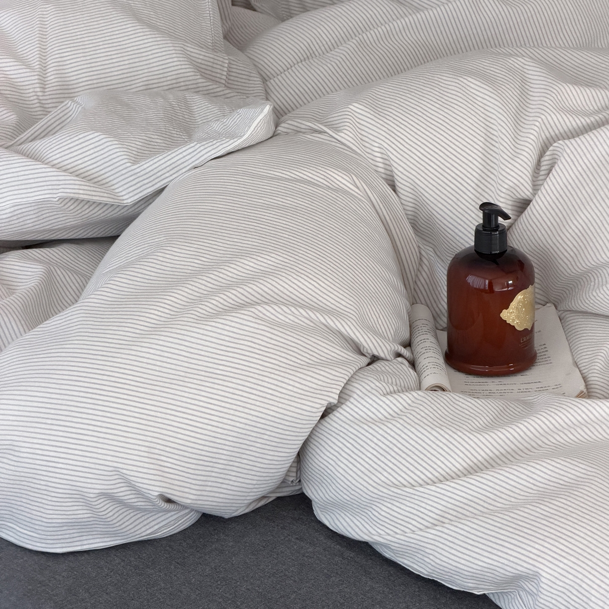 91家纺网 家纺一手货源 找家纺 （总）艾沁家纺 2026新款全棉色织水洗棉日式简约四件套-京都