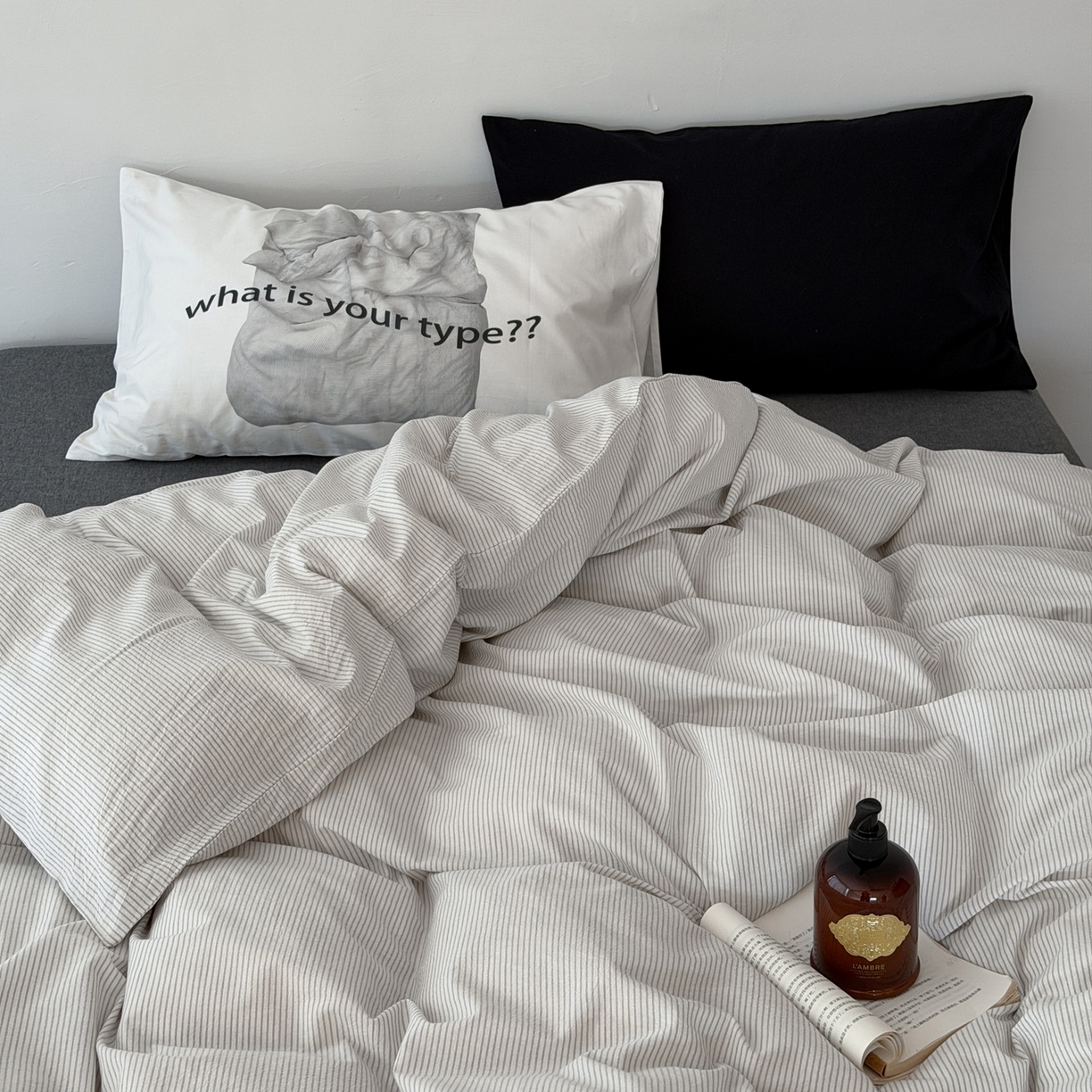 91家纺网 家纺一手货源 找家纺 （总）艾沁家纺 2026新款全棉色织水洗棉日式简约四件套-京都