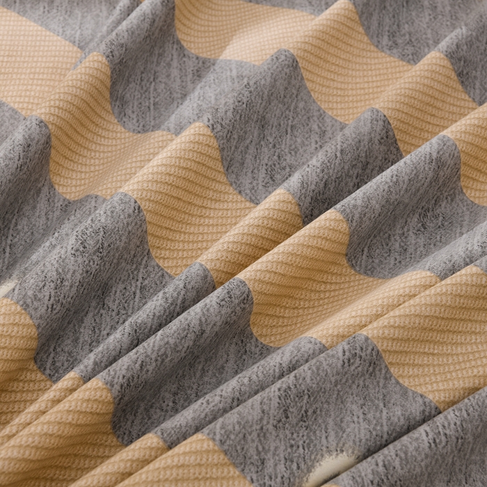 91家纺网 家纺一手货源 找家纺 董成龙 2026新款直播爆款加厚全棉活性磨毛四件套纯棉三件套 一心一意-灰