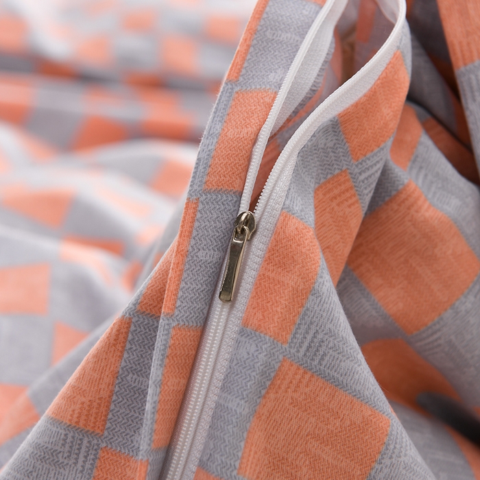 91家纺网 家纺一手货源 找家纺 董成龙 2026新款直播爆款加厚全棉活性磨毛四件套纯棉三件套 祖玛珑-桔