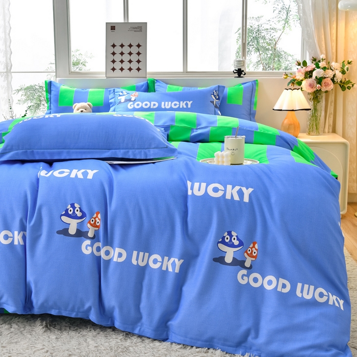 91家纺网 家纺一手货源 找家纺 董成龙 2026新款直播爆款加厚全棉活性磨毛四件套纯棉三件套 卡通-芬迪