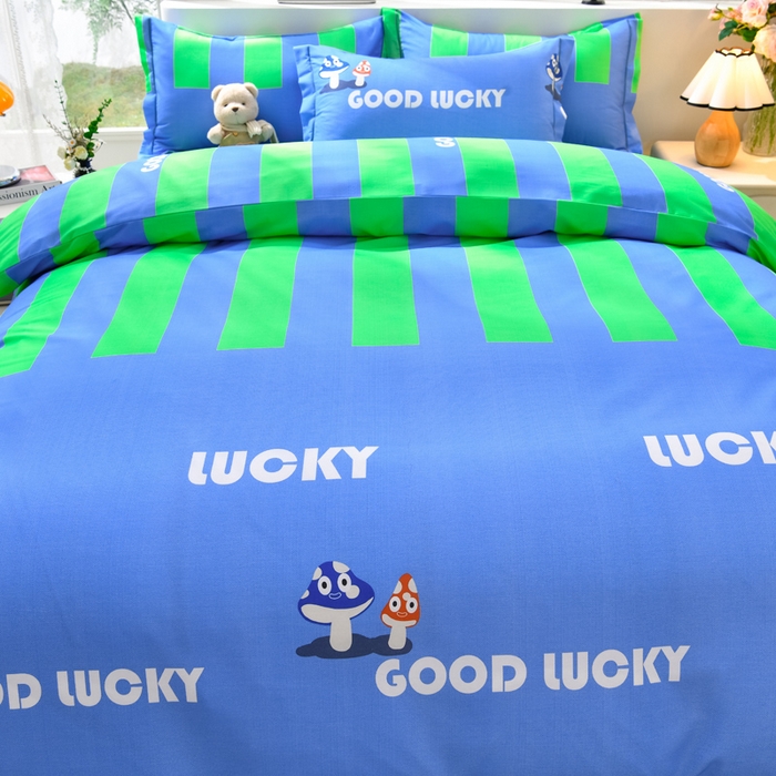 91家纺网 家纺一手货源 找家纺 董成龙 2026新款直播爆款加厚全棉活性磨毛四件套纯棉三件套 卡通-芬迪