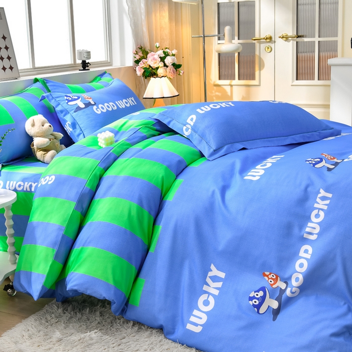 91家纺网 家纺一手货源 找家纺 董成龙 2026新款直播爆款加厚全棉活性磨毛四件套纯棉三件套 卡通-芬迪