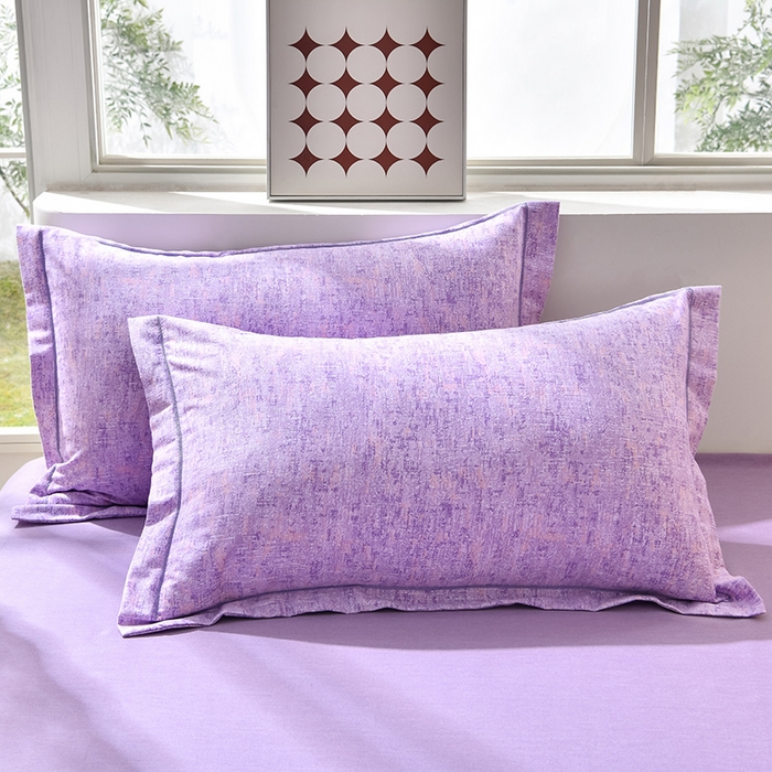 91家纺网 家纺一手货源 找家纺 董成龙 2026新款直播爆款加厚全棉活性磨毛四件套纯棉三件套 米兰-紫