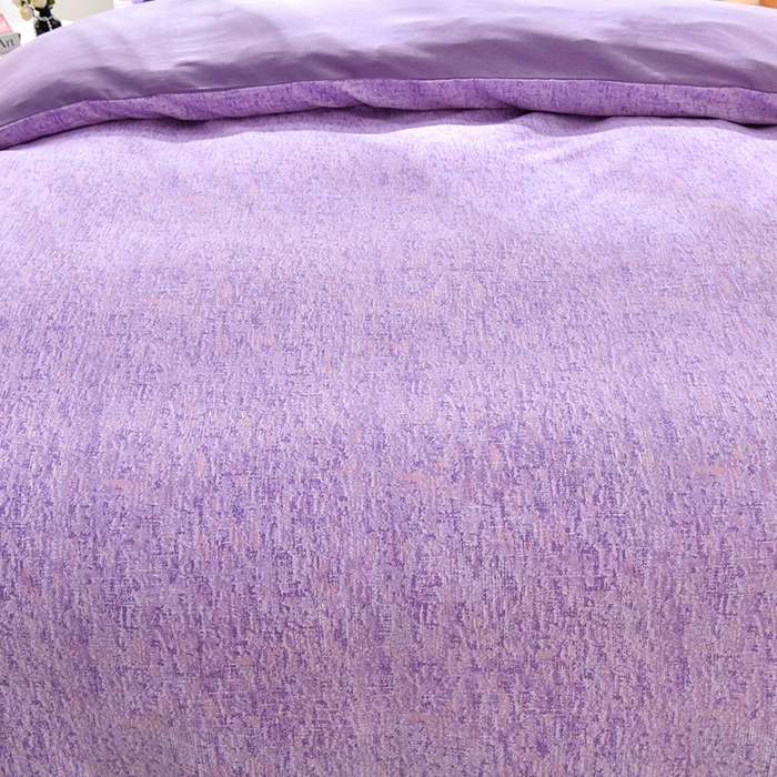 91家纺网 家纺一手货源 找家纺 董成龙 2026新款直播爆款加厚全棉活性磨毛四件套纯棉三件套 米兰-紫