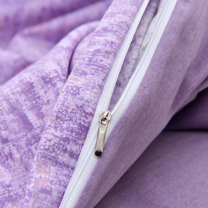 91家纺网 家纺一手货源 找家纺 董成龙 2026新款直播爆款加厚全棉活性磨毛四件套纯棉三件套 米兰-紫