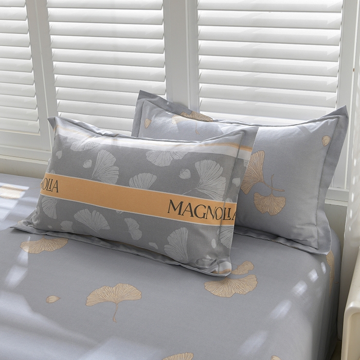 91家纺网 家纺一手货源 找家纺 董成龙 2026新款直播爆款加厚全棉活性磨毛四件套纯棉三件套 秋枫-灰