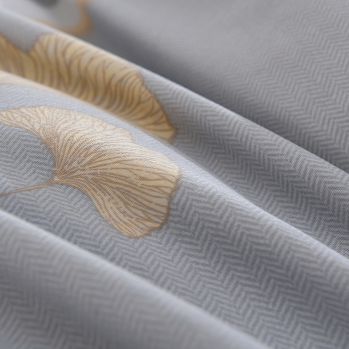 91家纺网 家纺一手货源 找家纺 董成龙 2026新款直播爆款加厚全棉活性磨毛四件套纯棉三件套 秋枫-灰