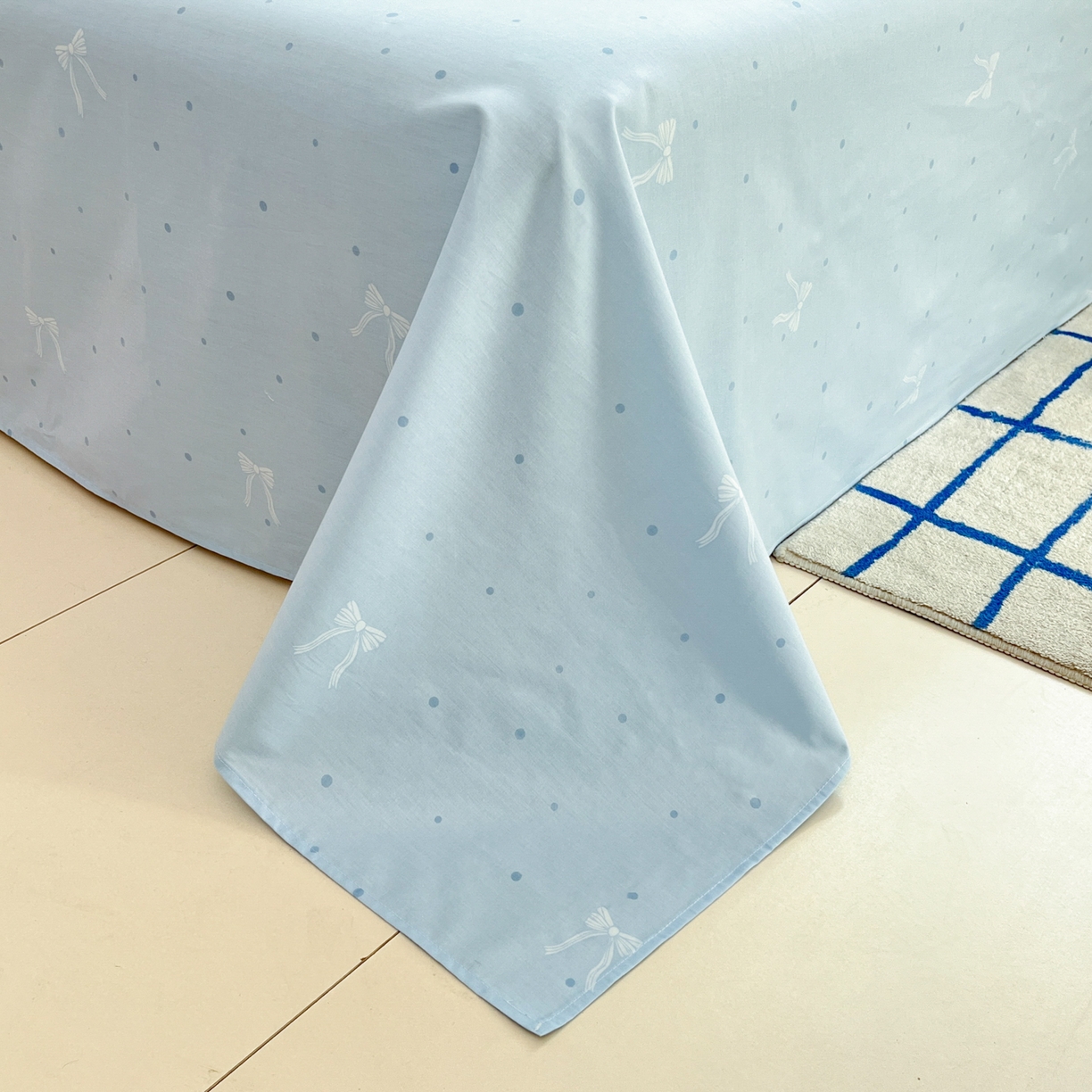 91家纺网 家纺一手货源 找家纺 晨希家居 2026春夏新款全棉纯棉小清新多规格四件套 小懒虫