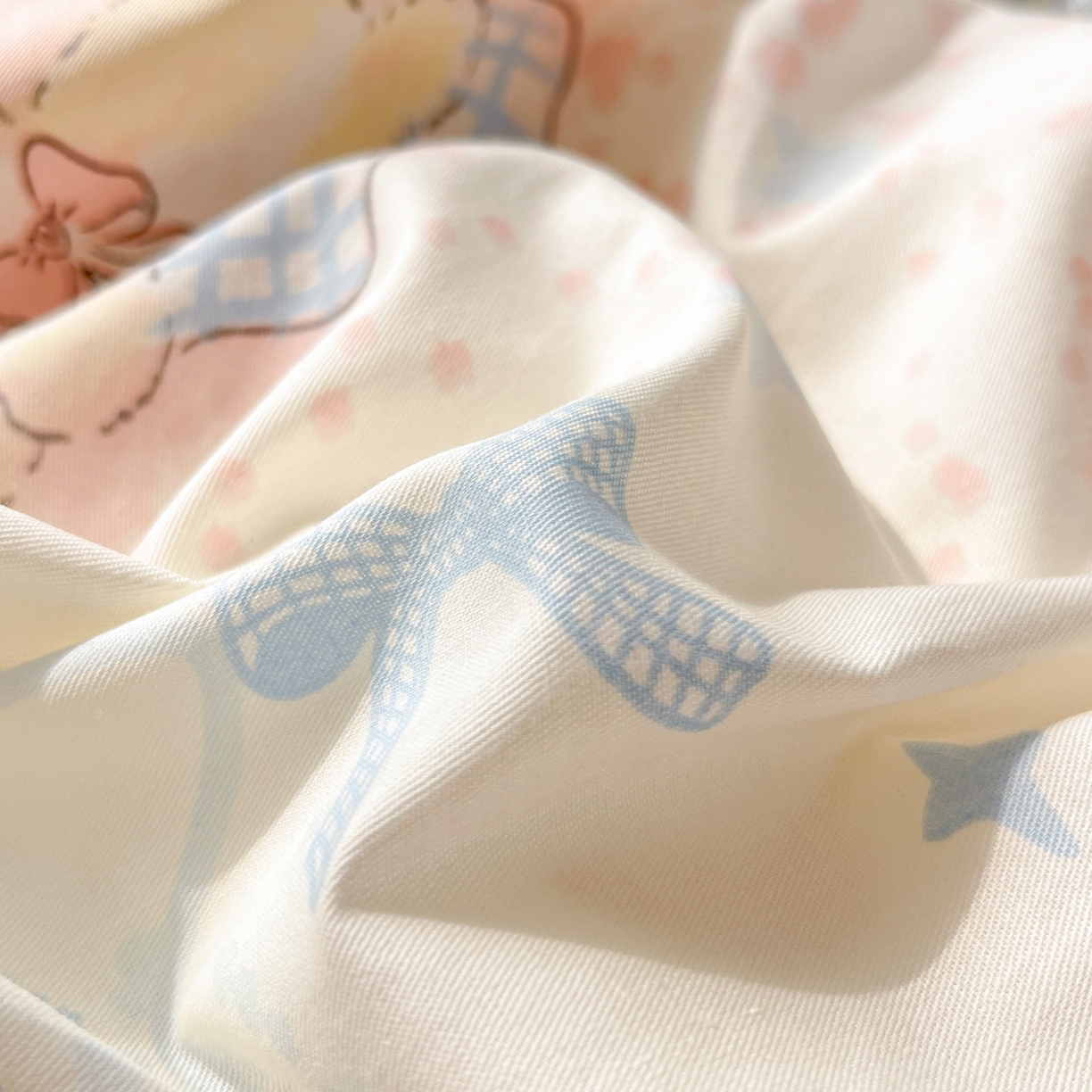 91家纺网 家纺一手货源 找家纺 晨希家居 2026春夏新款全棉纯棉小清新多规格四件套 星愿犬