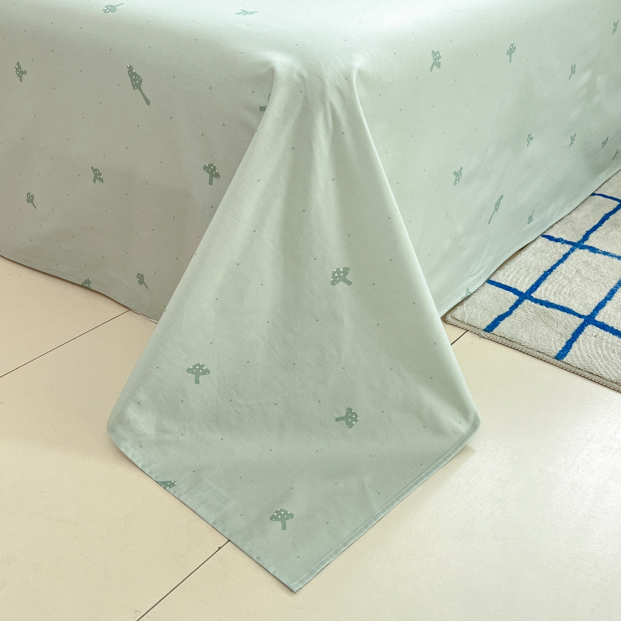 91家纺网 家纺一手货源 找家纺 晨希家居 2026春夏新款全棉纯棉小清新多规格四件套 松果梦